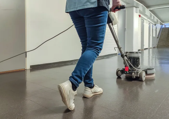 Strip and wax floor service