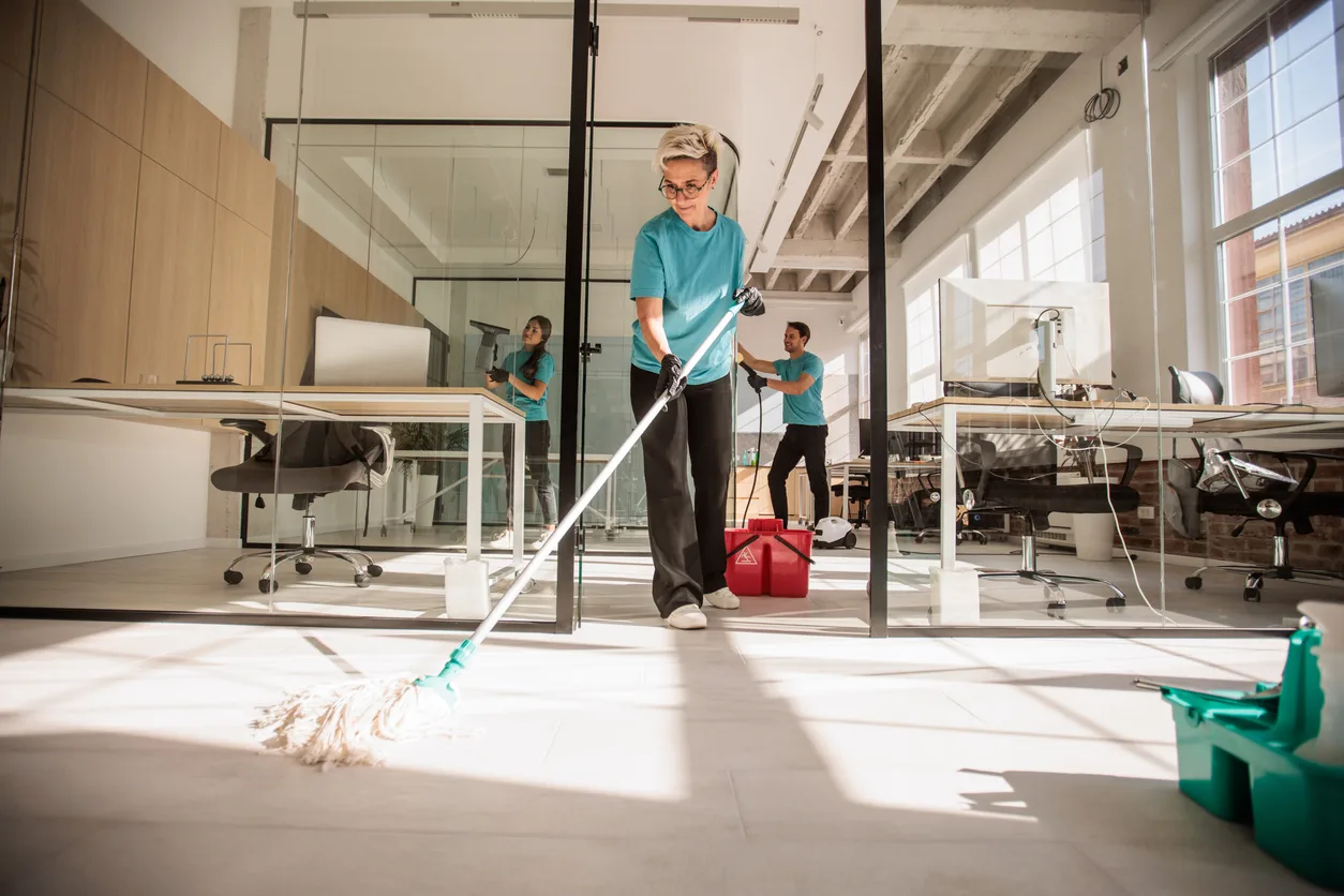 Janitorial services for offices and commercial facilities